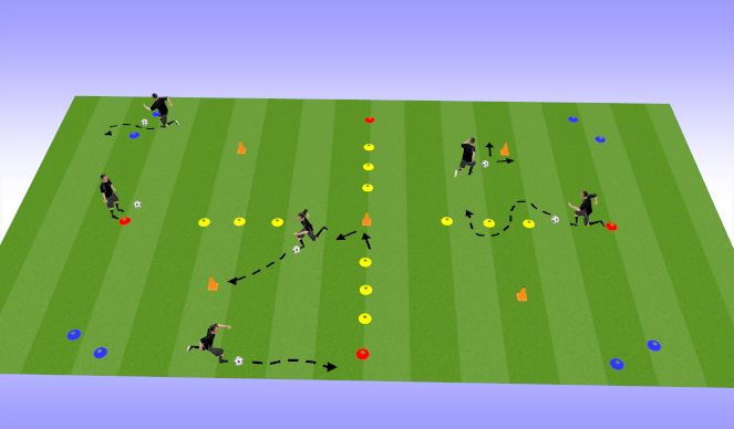 Football/Soccer Session Plan Drill (Colour): Screen 1