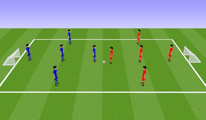 Football/Soccer Session Plan Drill (Colour): End Game