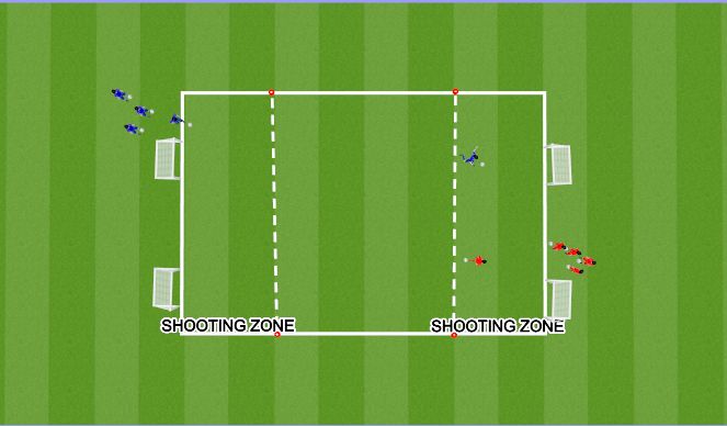 Football/Soccer Session Plan Drill (Colour): Skill Training - Chasers - ANIMATION