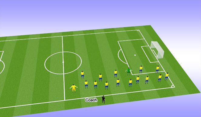 Football/Soccer Session Plan Drill (Colour): Cool Down