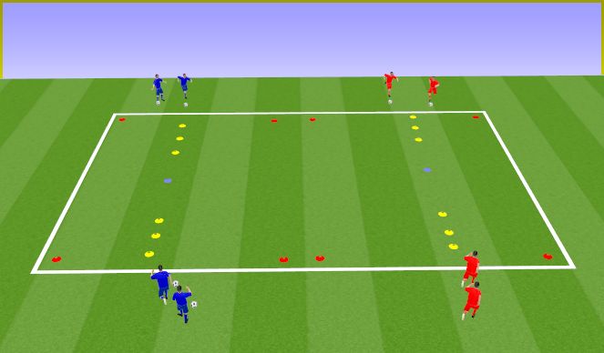 Football/Soccer Session Plan Drill (Colour): Technical Practice