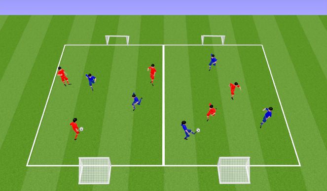 Football/Soccer Session Plan Drill (Colour): Skill Training - Rondo Small Sided Games