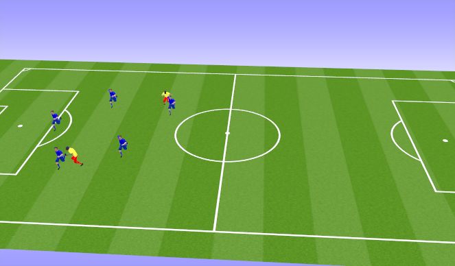 Football/Soccer Session Plan Drill (Colour): warm up 
