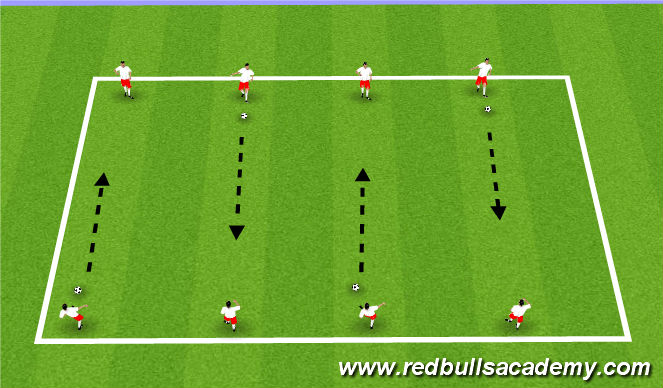 Football/Soccer Session Plan Drill (Colour): Arival Activity