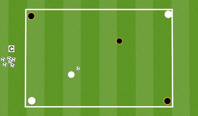 Football/Soccer Session Plan Drill (Colour): Corner Pocket Game