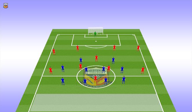 Football/Soccer Session Plan Drill (Colour): Game Training