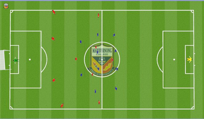 Football/Soccer Session Plan Drill (Colour): Training Game