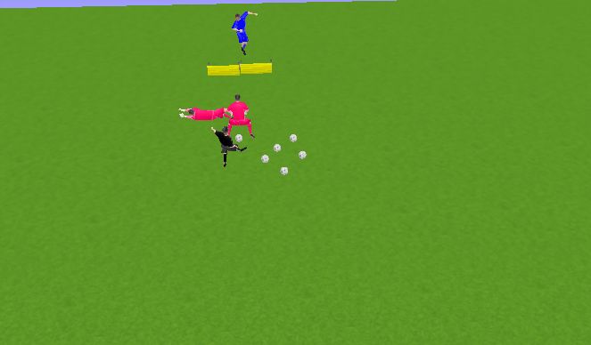 Football/Soccer Session Plan Drill (Colour): REACCIÓN AL REBOTE