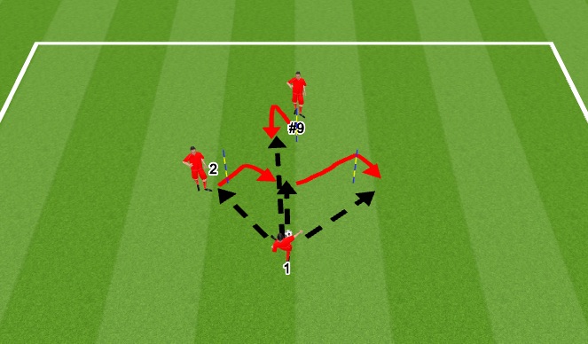 Football/Soccer Session Plan Drill (Colour): Individual Passing Practice