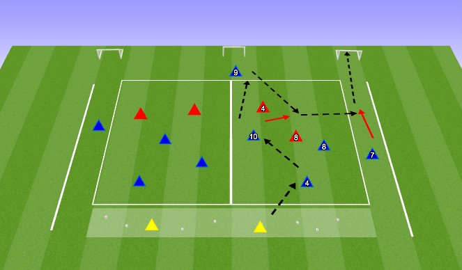 Football/Soccer Session Plan Drill (Colour): Lead In
