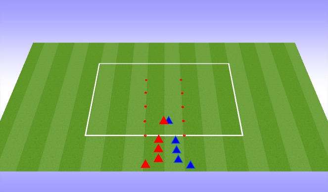 Football/Soccer Session Plan Drill (Colour): 1v1 without ball