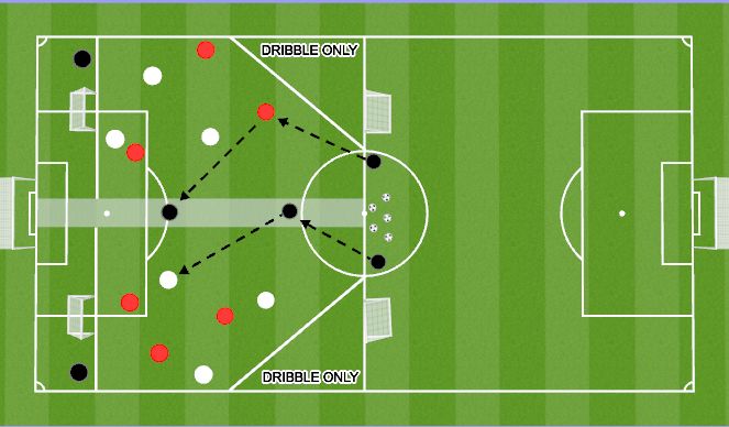 Football/Soccer Session Plan Drill (Colour): Positional SSG