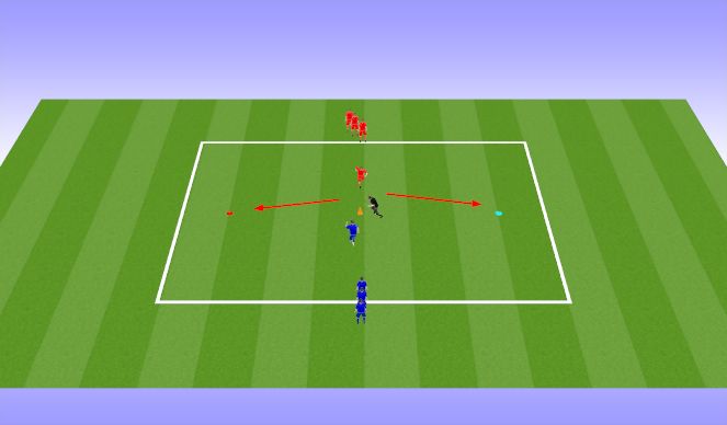 Football/Soccer Session Plan Drill (Colour): Warm up