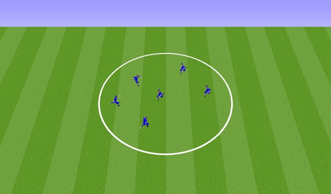 Football/Soccer Session Plan Drill (Colour): Warm up part 1