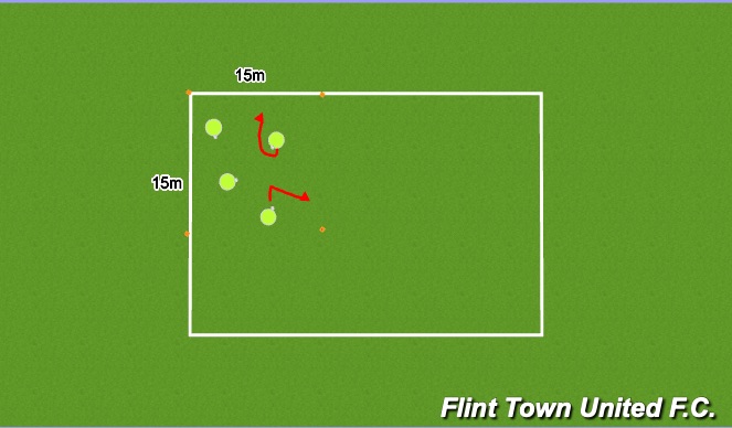 Football/Soccer Session Plan Drill (Colour): Ball Mastery