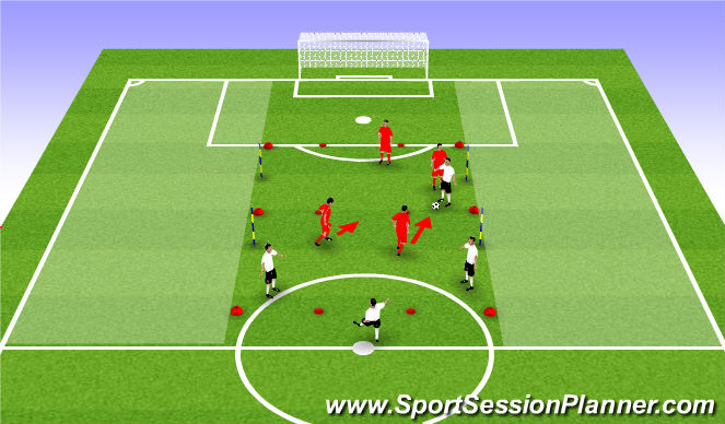 Football/Soccer Session Plan Drill (Colour): Screen 6