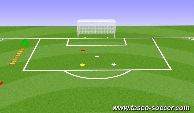 Football/Soccer Session Plan Drill (Colour): Animation 1