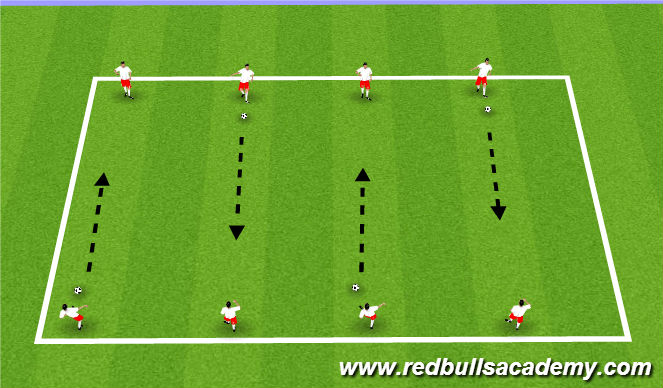 Football/Soccer Session Plan Drill (Colour): Arival Activity