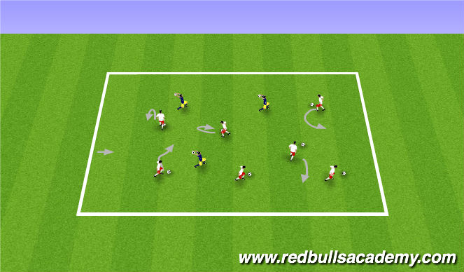 Football/Soccer Session Plan Drill (Colour): marble kings