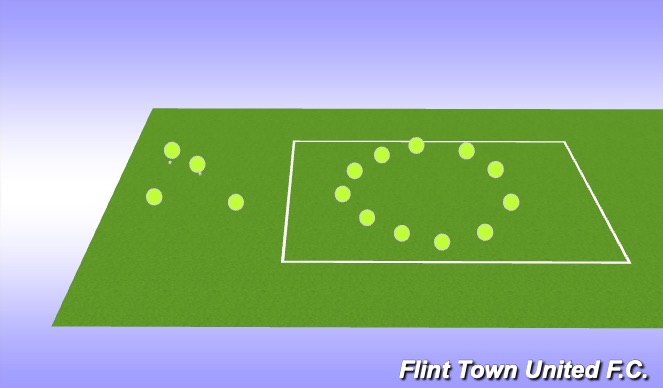 Football/Soccer Session Plan Drill (Colour): Warm up 12's
