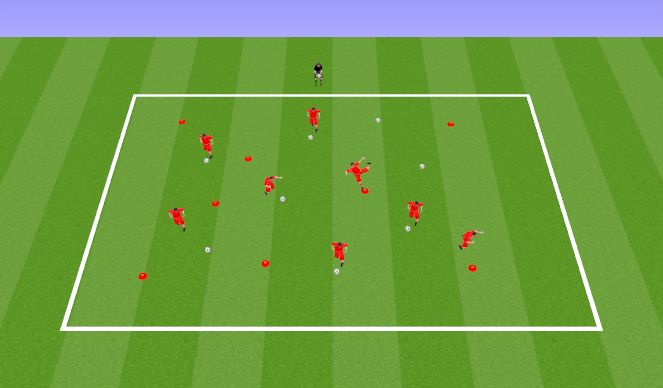 Football/Soccer Session Plan Drill (Colour): Physical Literacy/Move of the week - 8min