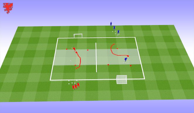 Football/Soccer Session Plan Drill (Colour): Screen 1