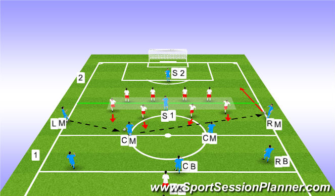 Football/Soccer Session Plan Drill (Colour): Possesion