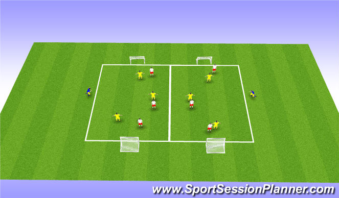 Football/Soccer Session Plan Drill (Colour): Screen 4