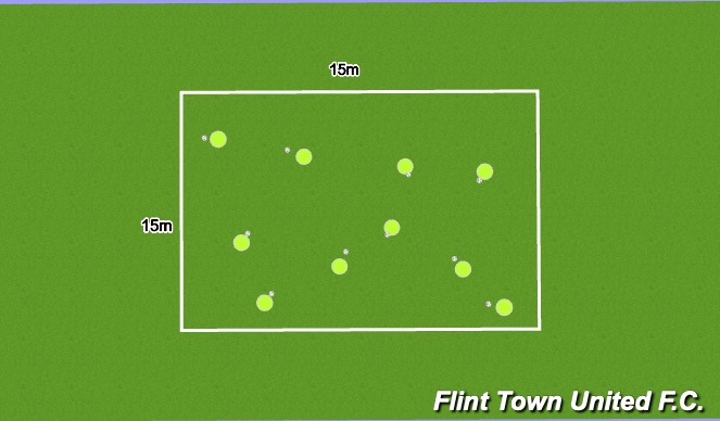 Football/Soccer Session Plan Drill (Colour): Ball Mastery