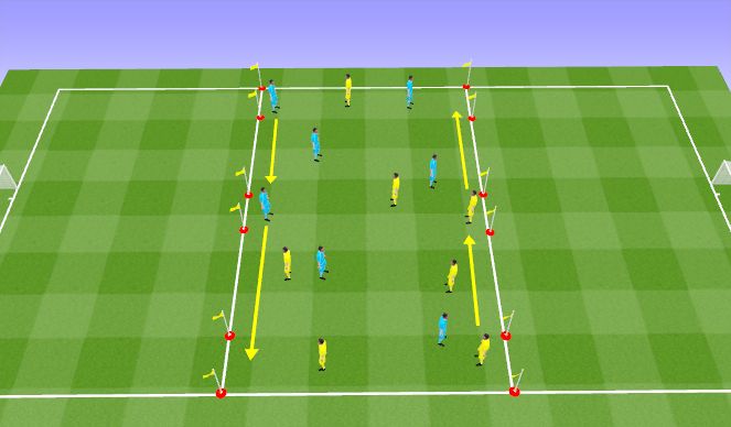 Football/Soccer Session Plan Drill (Colour): Learning Phase