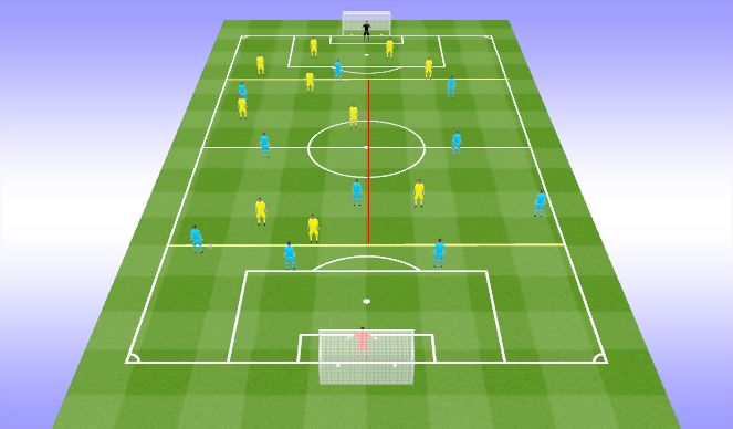 Football/Soccer Session Plan Drill (Colour): Condition Game