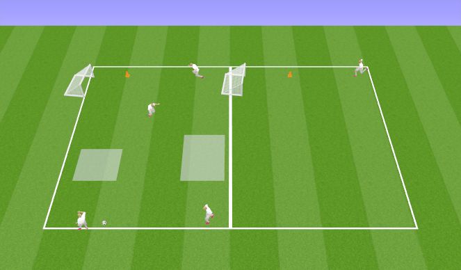 Football/Soccer Session Plan Drill (Colour): Combination Races