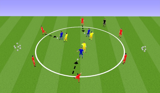 Football/Soccer Session Plan Drill (Colour): Skill