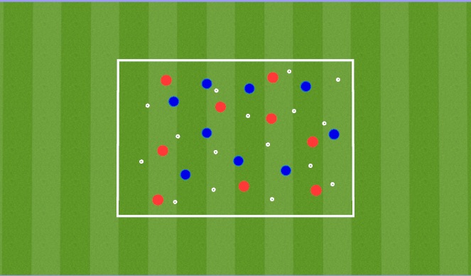Football/Soccer Session Plan Drill (Colour): Warm Up, Control