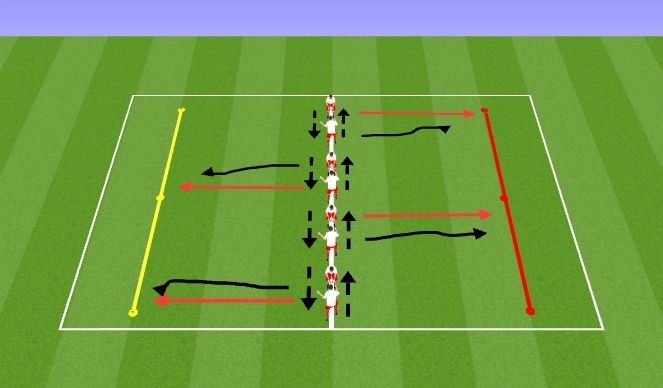 Football/Soccer Session Plan Drill (Colour): Touch opponent following reaction
