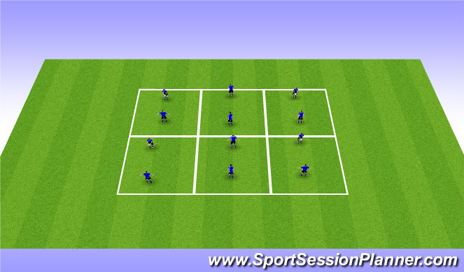 Football/Soccer Session Plan Drill (Colour): Technical - Pairs