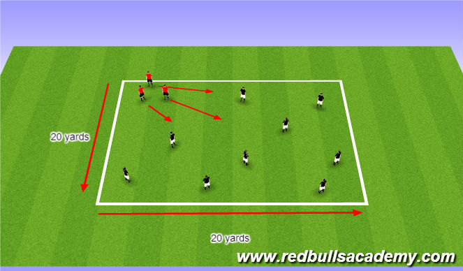 Football/Soccer Session Plan Drill (Colour): Warm-Up