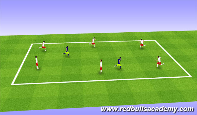Football/Soccer Session Plan Drill (Colour): Escaped Monkeys(Ghostbusters)