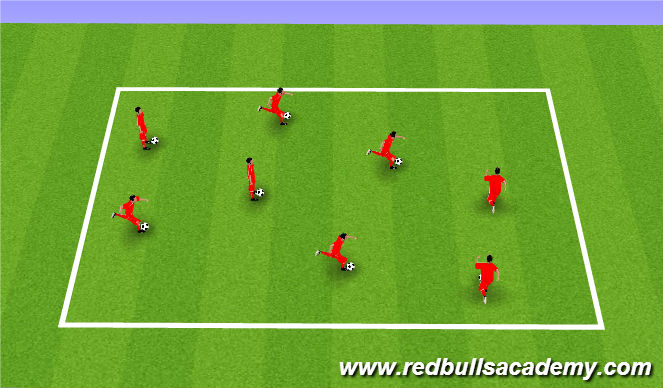 Football/Soccer Session Plan Drill (Colour): Warm Up