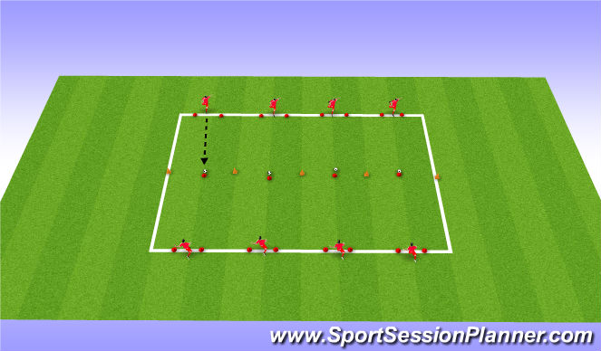 Football/Soccer Session Plan Drill (Colour): Unopposed Shooting