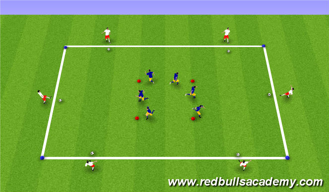 Football/Soccer Session Plan Drill (Colour): Technical Unopposed