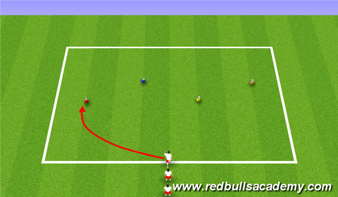 Football/Soccer Session Plan Drill (Colour): Reaction Warm-Up
