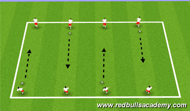 Football/Soccer Session Plan Drill (Colour): Arival Activity