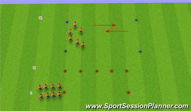 Football/Soccer Session Plan Drill (Colour): Warm-up