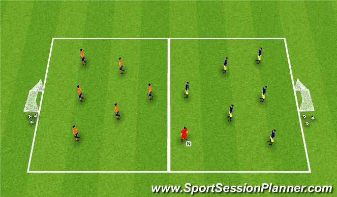 Football/Soccer Session Plan Drill (Colour): Game