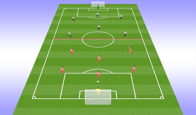 Football/Soccer Session Plan Drill (Colour): Conditioned Game