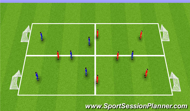 Football/Soccer Session Plan Drill (Colour): Screen 3