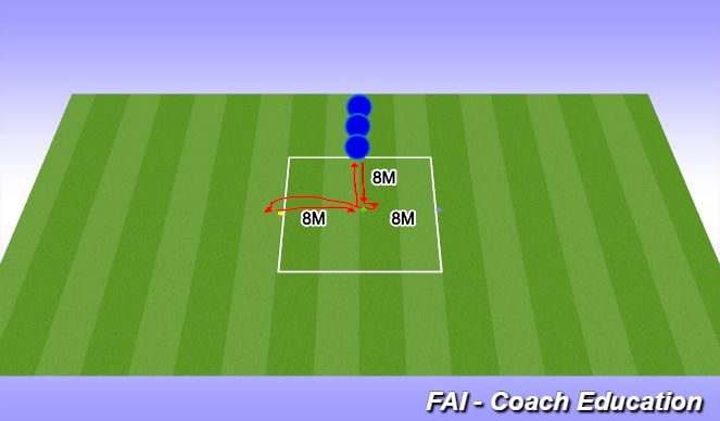 Football/Soccer Session Plan Drill (Colour): AGILITY AND SPEED