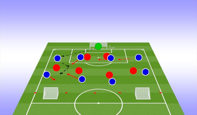 Football/Soccer Session Plan Drill (Colour): Main Activity