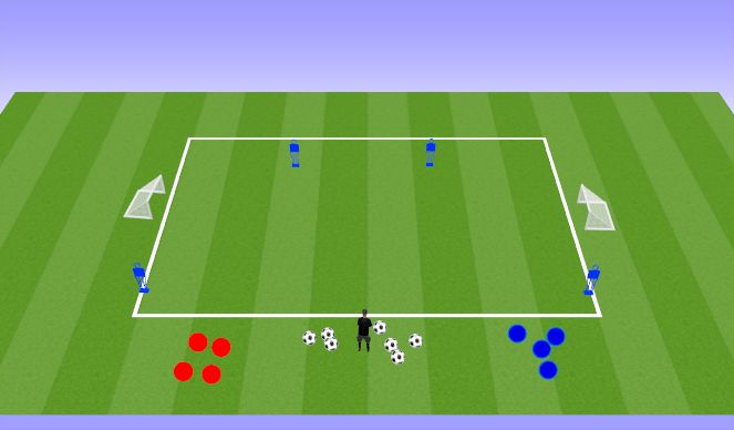 Football/Soccer Session Plan Drill (Colour): Skill Introduction 02